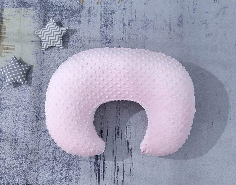 DONOMILO Dots Nursing Pillow Cover, Case Plush Breathable Breastfeeding Pillow Slipcover Fits Nursing Pillow, Super Soft Snug Positioners for Baby Boy Baby Girl (Light Pink) - Image 5
